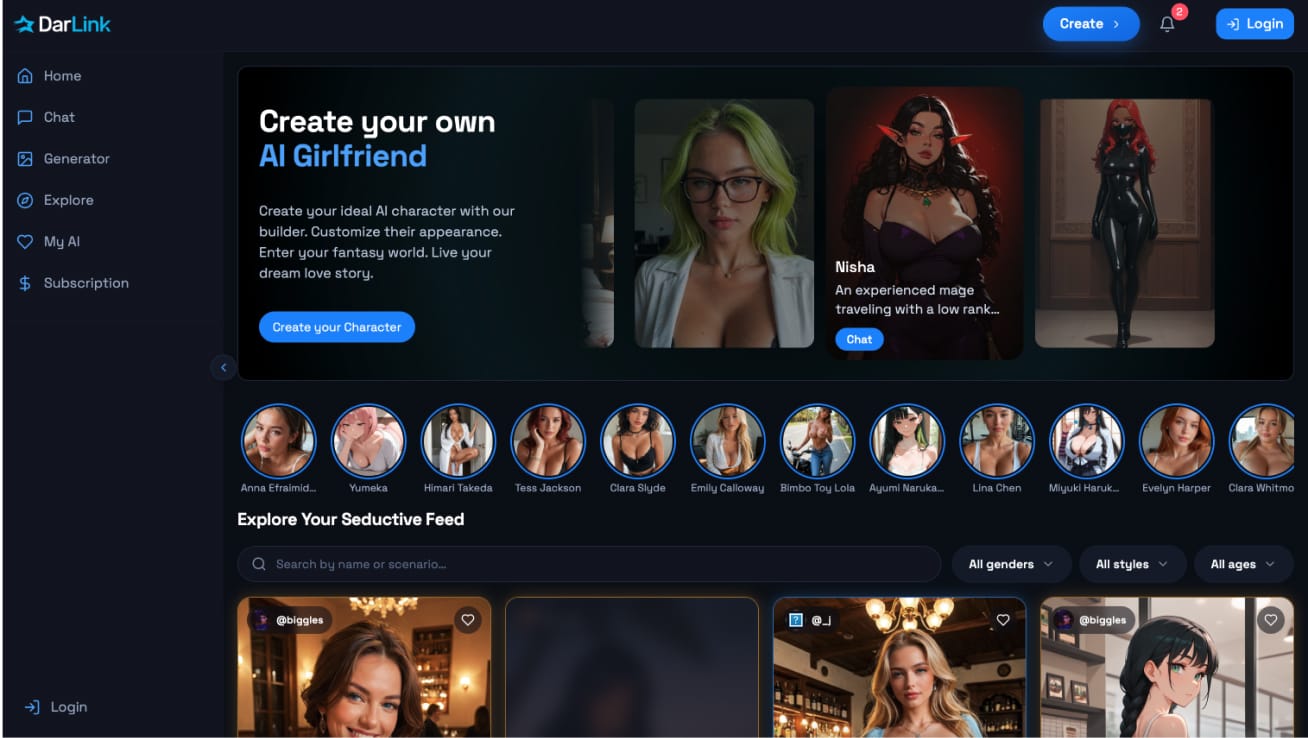 DarLink AI — homepage